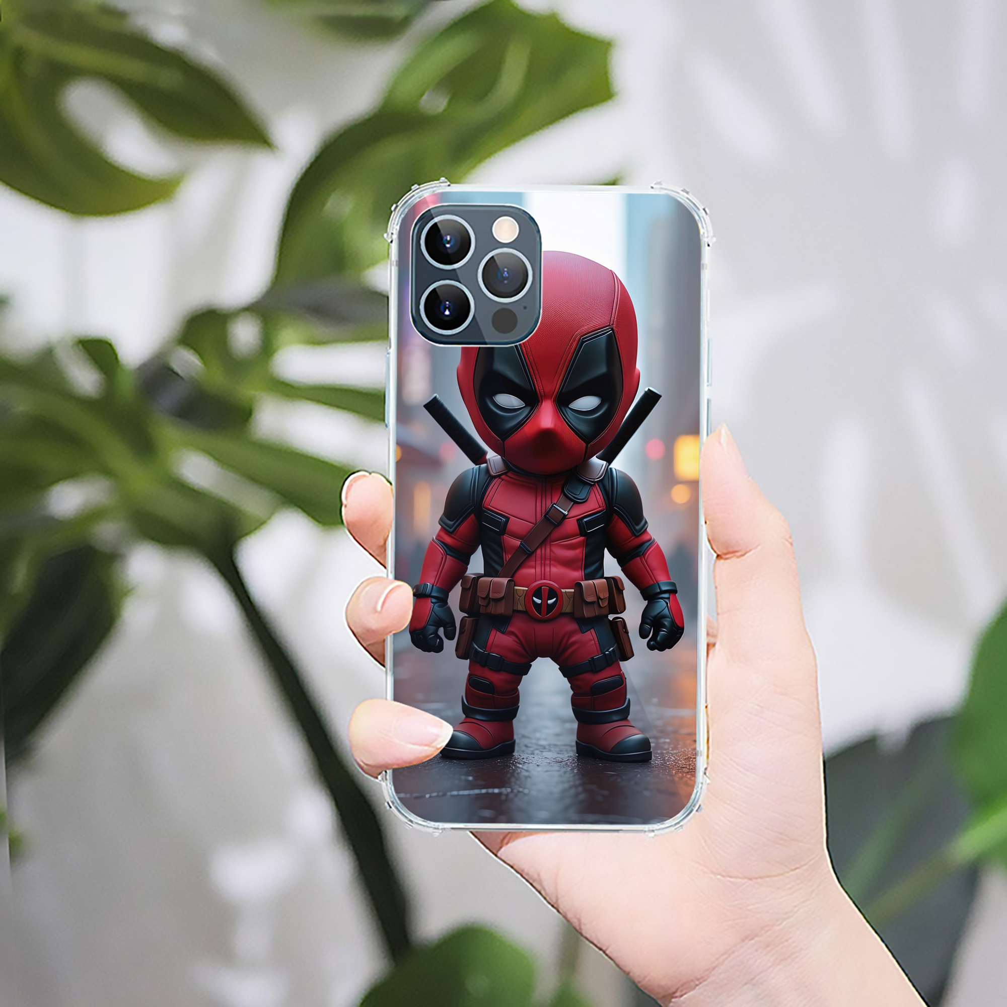 （画像用） Deadpool デッドプール 【iPhone 12シリーズ対応】透明スマホケース（クリアソフトケース）